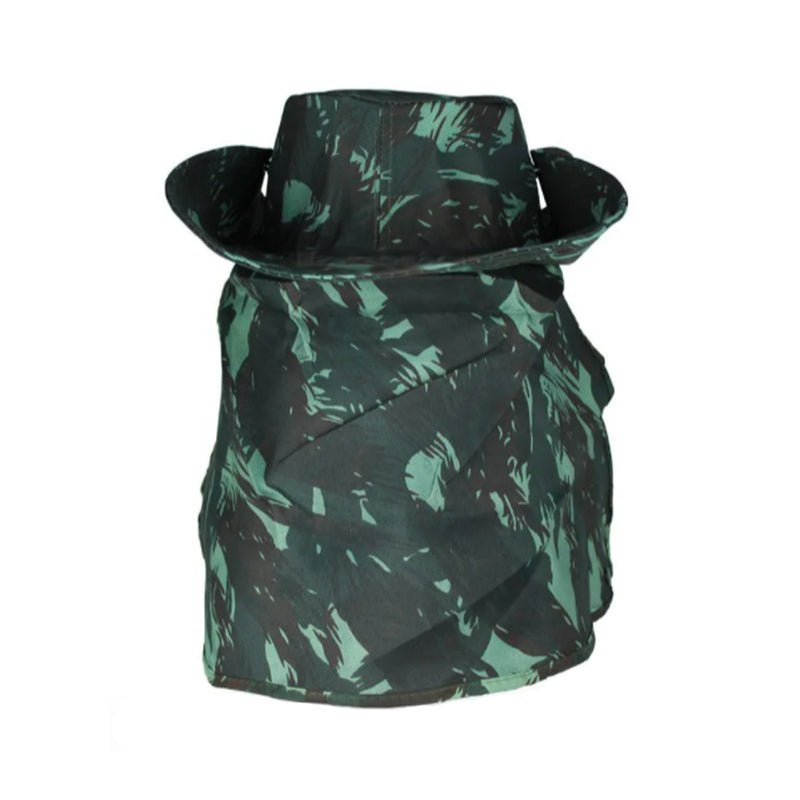 Chapéu Pescador Pesca Proteção Solar Pescoço Camping Trilha Estampa Camuflada